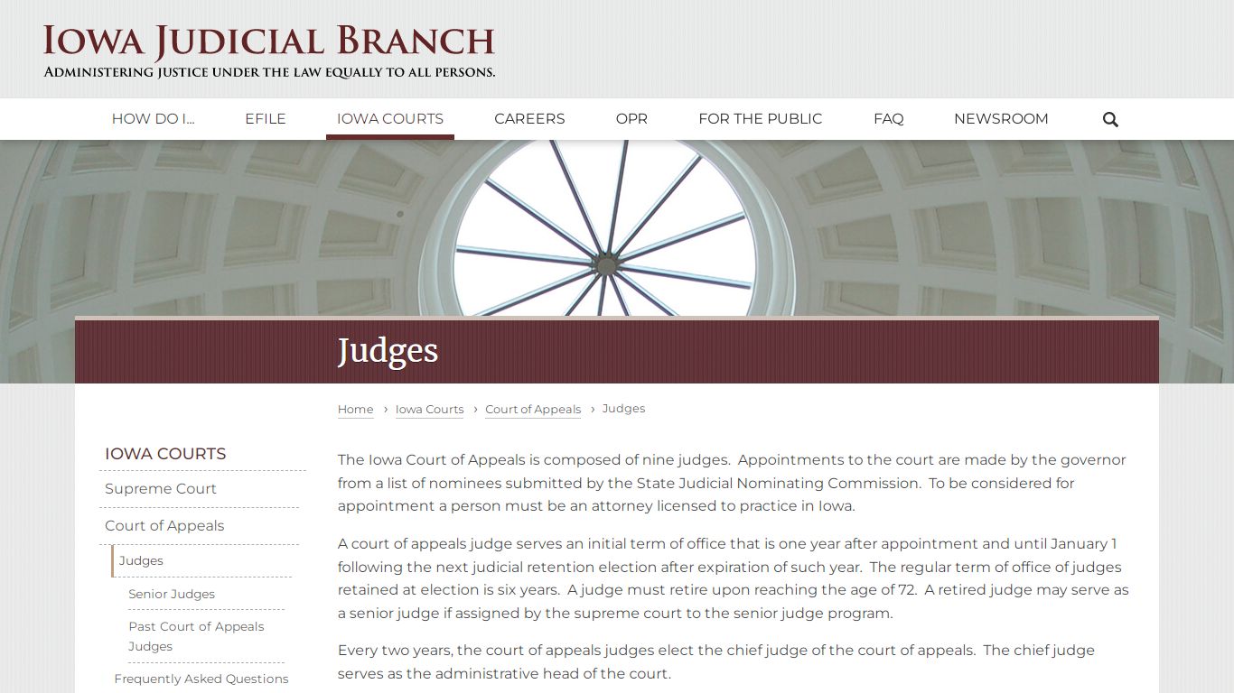 Judges | Iowa Judicial Branch